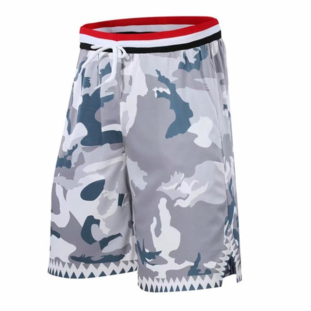Basketball Shorts Men Breathable Sweat Sport Running Beach White Shorts