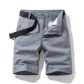 Summer Shorts Men Cotton Casual Shorts Loose Gray Shorts