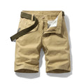 Summer Shorts Men Cotton Casual Shorts Loose Brown Shorts